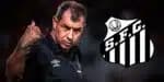 Carille e logo do Santos (Foto: Reprodução / Instagram / @fabiocarille / Canva)

