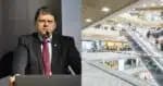 Tarcísio de Freitas e Shopping em SP (Reprodução/Montagem TV Foco/Canva)
