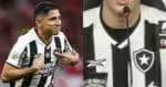R$77M: Titular do Botafogo tem saída decretada pra usar vermelho (Foto: Reprodução/Montagem TV Foco)