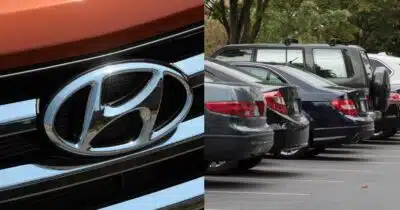 Ilustração de logo da Hyundai e carros - Foto Reprodução Internet