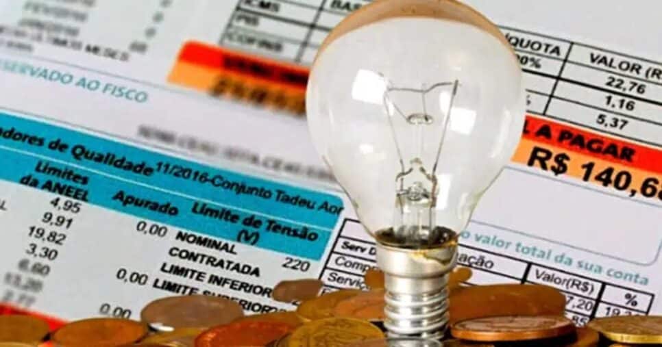 Ilustração conta de luz