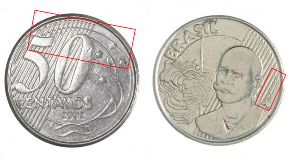Moeda rara de 0 centavos (Foto: Reprodução/Montagem TV Foco)